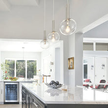 Load image into Gallery viewer, Bubbles Pendant Light in dining room.
