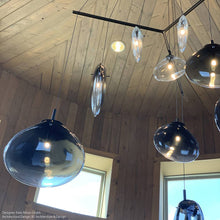 Load image into Gallery viewer, Cantina Tri-Spreader LED Pendant Light in living room.

