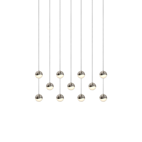 Grapes® 11-Light Rectangle LED Multipoint Pendant Light.