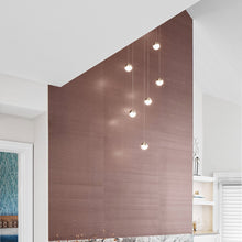 Load image into Gallery viewer, Grapes® LED Multipoint Pendant Light in living room.
