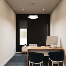 Load image into Gallery viewer, Pi LED Pendant Light in office.
