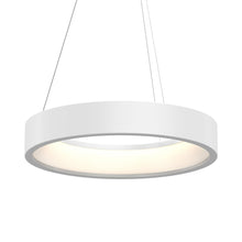 Load image into Gallery viewer, Tromme™ LED Pendant Light in Satin White (24-Inch Short).
