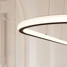 Load image into Gallery viewer, Luna Racetrack LED Pendant Light in Detail.
