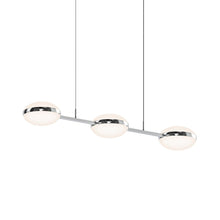 Load image into Gallery viewer, Pillows LED Pendant Light in Polished Chrome (3-Light Linear).
