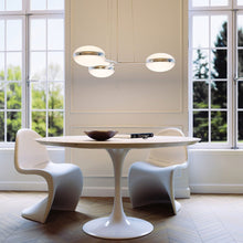 Load image into Gallery viewer, Pillows LED Pendant Light in living room.
