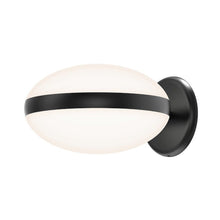 Load image into Gallery viewer, Pillows LED Wall Light in Satin Black.
