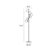 Load image into Gallery viewer, Galassia Floor Lamp - line drawing.
