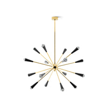 Load image into Gallery viewer, Sputnik Suspension Chandelier in Black.
