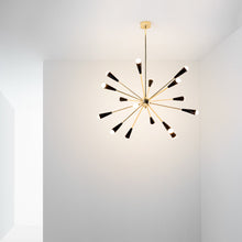 Load image into Gallery viewer, Sputnik Suspension Chandelier in Detail.
