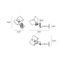 Load image into Gallery viewer, Triedro Wall Light - line drawing.
