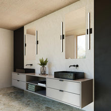 Load image into Gallery viewer, Stix LED Bath Vanity Light in bathroom.
