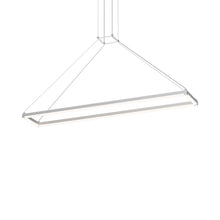 Load image into Gallery viewer, Stix Rectangle LED Pendant Light in Bright Satin Aluminum (Large).
