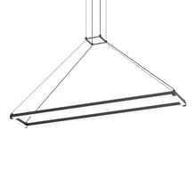 Load image into Gallery viewer, Stix Rectangle LED Pendant Light in Satin Black (Large).
