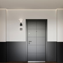 Load image into Gallery viewer, Suspenders® Standard Single LED Wall Light in hallway.
