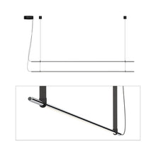 Load image into Gallery viewer, T.O. LED Pendant Light in Matte Chrome/Graphite (2-Light).
