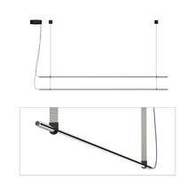 Load image into Gallery viewer, T.O. LED Pendant Light in Matte Chrome/Light Grey (2-Light).
