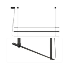 Load image into Gallery viewer, T.O. LED Pendant Light in Matte Black/Graphite (3-Light).
