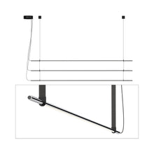 Load image into Gallery viewer, T.O. LED Pendant Light in Matte Chrome/Graphite (3-Light).

