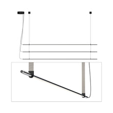 Load image into Gallery viewer, T.O. LED Pendant Light in Matte Chrome/Light Grey (3-Light).
