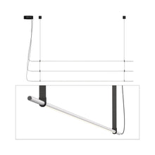 Load image into Gallery viewer, T.O. LED Pendant Light in Matte Light Grey/Graphite (3-Light).
