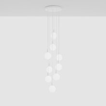 Load image into Gallery viewer, Alumina Sphere V LED Multi Light Pendant Light in Detail.
