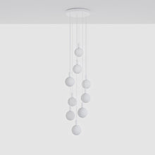 Load image into Gallery viewer, Alumina Sphere V LED Multi Light Pendant Light in Detail.
