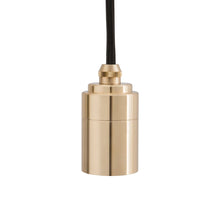 Load image into Gallery viewer, Cylindrical Pendant Light in Brass.
