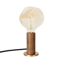 Load image into Gallery viewer, Knuckle Voronoi I Table Lamp in Walnut.
