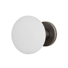 Load image into Gallery viewer, Lochan Oval Outdoor Wall Light in Graphite.
