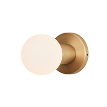 Load image into Gallery viewer, Lochan Sphere III Outdoor Wall Light in Brass.

