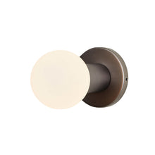 Load image into Gallery viewer, Lochan Sphere III Outdoor Wall Light in Graphite.
