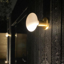 Load image into Gallery viewer, Lochan Wall Light in Outside Area.
