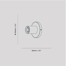 Load image into Gallery viewer, Lochan Wall Light - line drawing.
