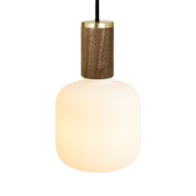 Load image into Gallery viewer, Oblo Pendant Light in Walnut.
