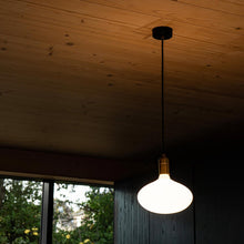 Load image into Gallery viewer, Oval II Medium Base R65 Type LED Bulb in living room.

