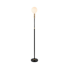 Load image into Gallery viewer, Poise Sphere V LED Adjustable Floor Lamp in Brass.
