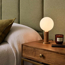 Load image into Gallery viewer, Sphere IV Medium Base G47 Type LED Bulb in bed room.
