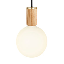 Load image into Gallery viewer, Sphere IV Pendant Light in Oak.
