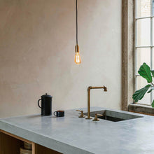 Load image into Gallery viewer, Squirrel Cage Medium Base ST20 Type LED Bulb in Kitchen.
