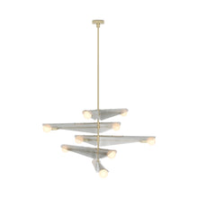 Load image into Gallery viewer, Sycamore Chandelier in Dawn Grey (5-Tier).
