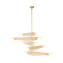Load image into Gallery viewer, Sycamore Chandelier in Dusk Pink (5-Tier).
