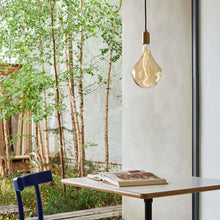 Load image into Gallery viewer, Voronoi II Plug-In Pendant Light in living room.
