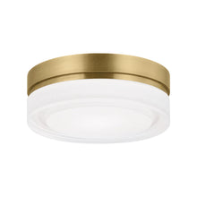 Load image into Gallery viewer, Cirque LED Flush Mount Ceiling Light in Natural Brass (Small).
