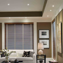 Load image into Gallery viewer, ELEMENT 3-Inch Round Bevel Recessed Trim in living room.
