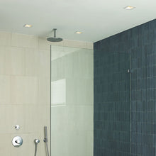 Load image into Gallery viewer, ELEMENT 3-Inch Square Bevel Recessed Trim in bathroom.
