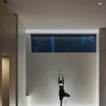 Load image into Gallery viewer, ELEMENT 3-Inch Square Bevel Recessed Trim in bathroom.
