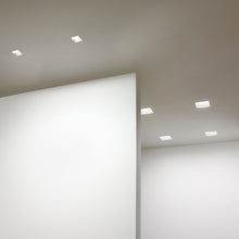 Load image into Gallery viewer, ELEMENT 3-Inch Square Bevel Recessed Trim in bathroom.

