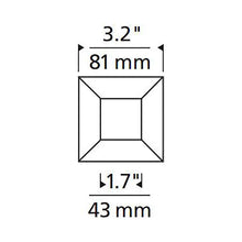 Load image into Gallery viewer, ELEMENT 3-Inch Square Bevel Recessed Trim - line drawing.
