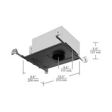 Load image into Gallery viewer, Entra 3-Inch LED Adjustable and Wall Wash Recessed Housing - line drawing.
