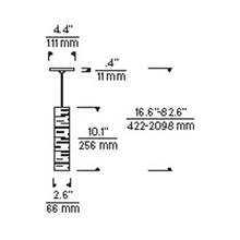 Load image into Gallery viewer, Revel Low Voltage Pendant Light - line drawing.
